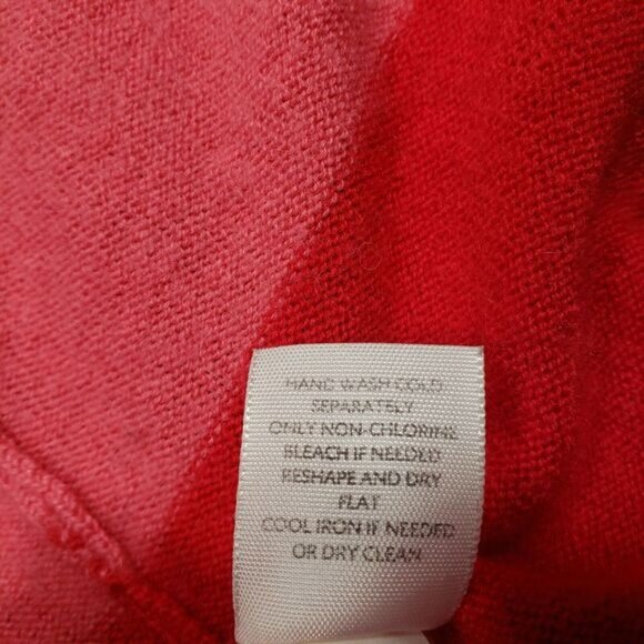 J. Jill Cardigan Sweater Womens Large Pink Red Striped Open‎ Front - Picture 5 of 11